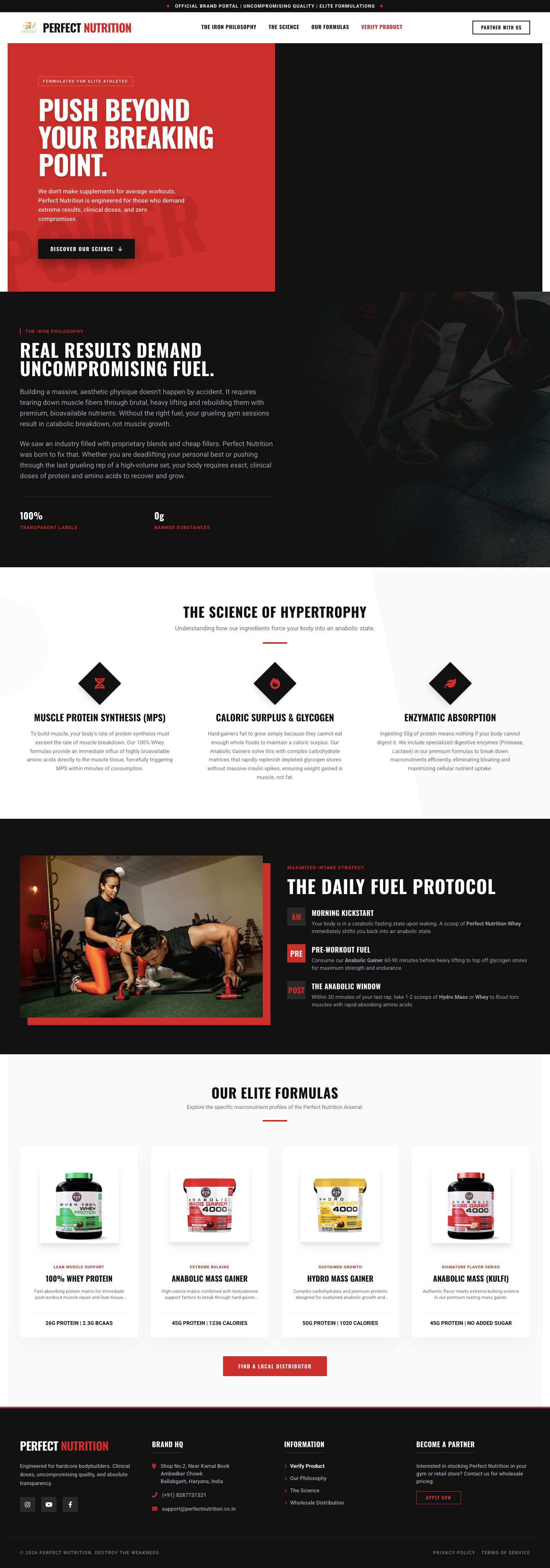 Gym Supplement Website by Grow Vyapar